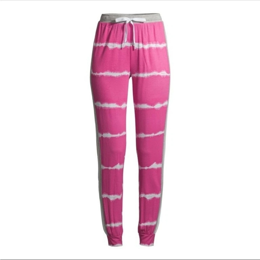 Secret Treasures Women's Straight-Leg Relaxed Fit Jogger Pink Tie Dye M(8-10)